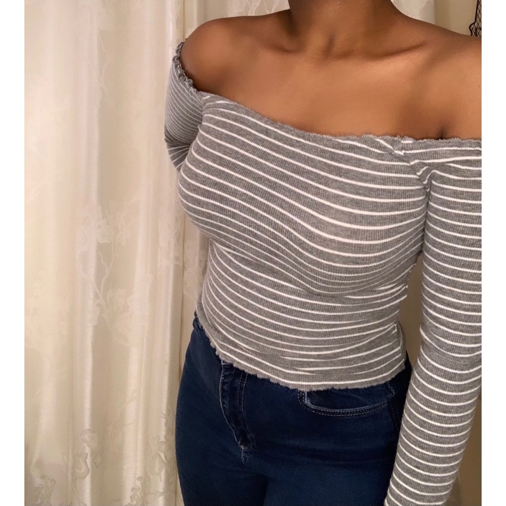 Garage Off-The-Shoulder Top